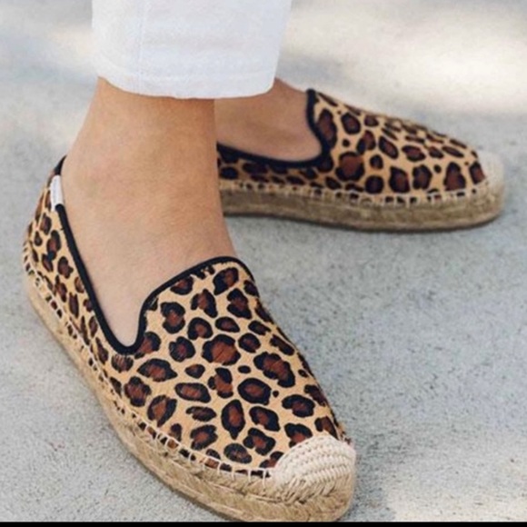 Soludos calf hair leopard print espadrilles NWT - Picture 2 of 7